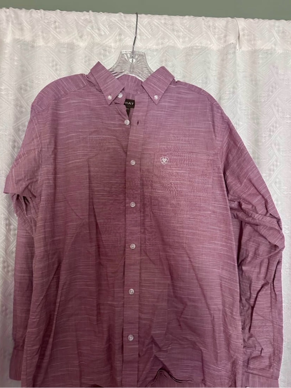 Ariat Men's Button-Down Shirt in Plum